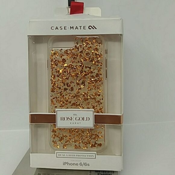 Case Mate iPhone 6/6s Rose Gold Karat Case (J) - Picture 1 of 6